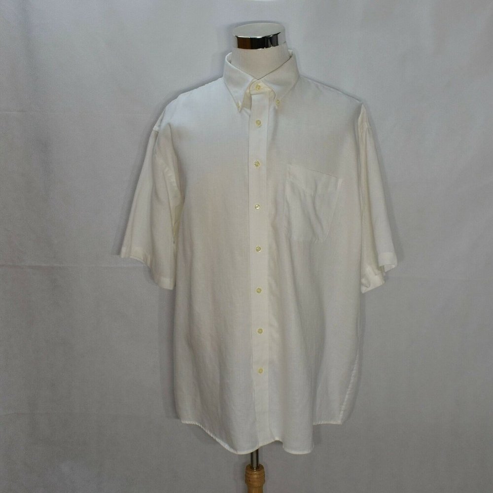 Jos A Bank Shirt 100% Linen Traveler Collection